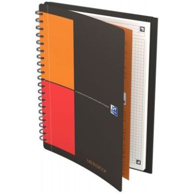 Achetez Cahier à reliure intégrale MEETINGBOOK 160 pages perforées, format tablette B5, quadrillî.