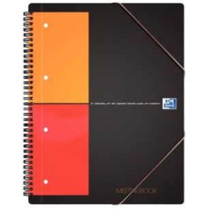 Achetez OXFORD Cahier MEETINGBOOK spirales 160 pages perforées 80g 5x5 21x31,8cm Couverture polypro..