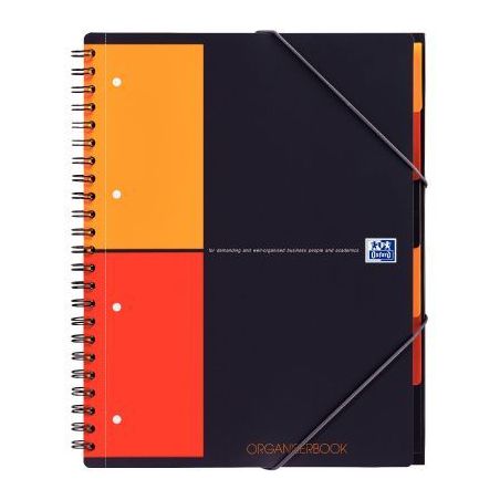 Achetez OXFORD Cahier ORGANISERBOOK spirales 160 pages perforées 80g 5x5 21x31,8cm Couverture polyp..