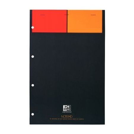 Achetez Bloc NOTEPAD 80 feuilles perforées 4 trous détachables 21x32 cm papier 80g blanc quadrillî.