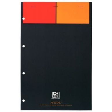 Achetez Bloc NOTEPAD 80 feuilles perforées 4 trous détachables 21x32 cm papier 80g blanc quadrillî.