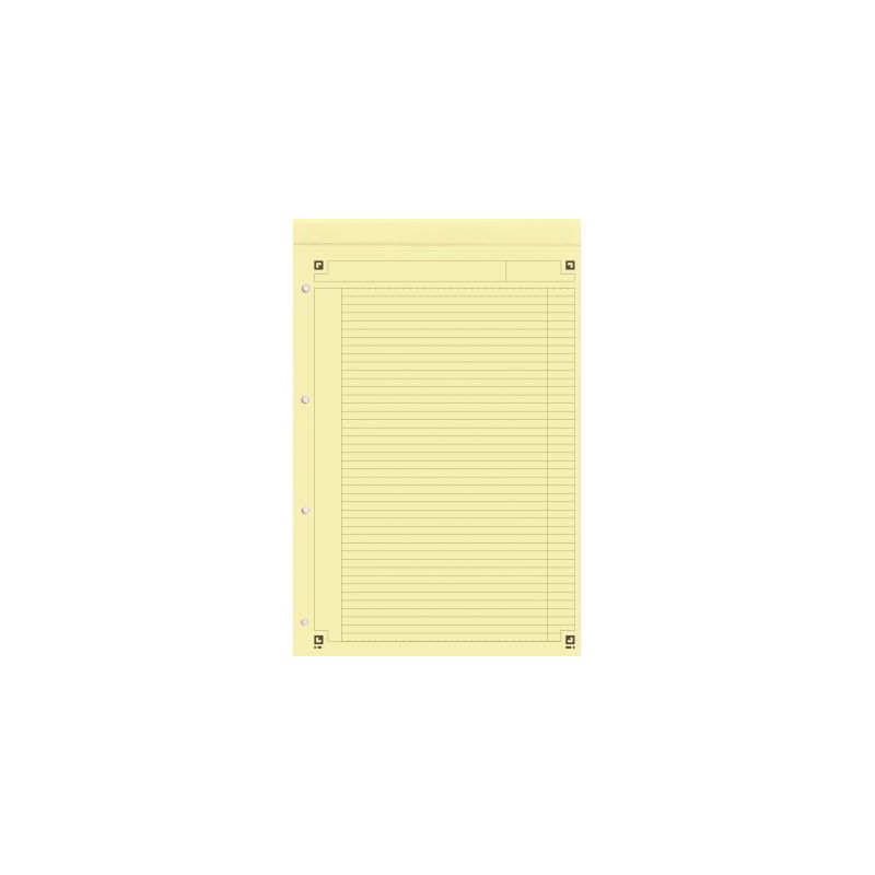 Achetez Bloc NOTEPAD 80 feuilles perforées 4 trous détachables 21x32 cm papier 80g jaune ligné 6 .. Achetez Bloc NOTEPAD 80 feuilles perforées 4 trous détachables 21x32 cm papier 80g jaune ligné 6 ..