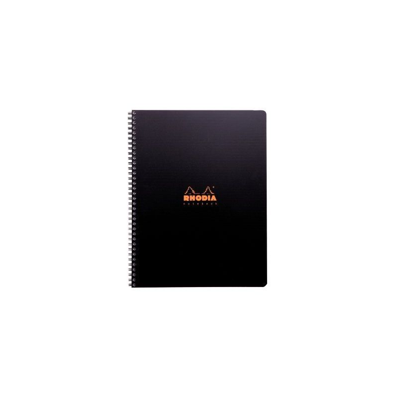 Achetez RHODIA Cahier spirale couverture Noire PP 22,5x29,7cm 160 pages 5x5 perforées 4 trous pas c.. Achetez RHODIA Cahier spirale couverture Noire PP 22,5x29,7cm 160 pages 5x5 perforées 4 trous pas c..
