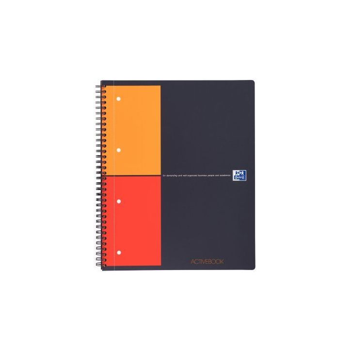 Cahier à reliure intégrale Activebook 160 pages, format A4+, quadrillé 5x5 100104329 OXFORD INT HAMELIN