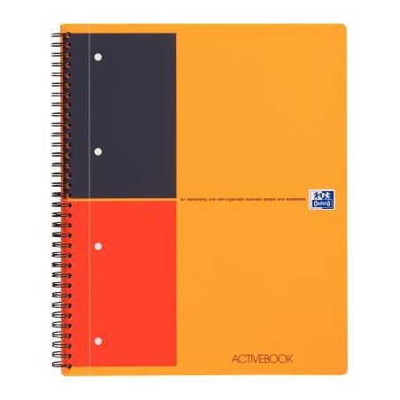 Achetez Cahier à reliure intégrale Activebook 160 pages, format A4+, ligné 6 mm 100102994 OXFORD ..