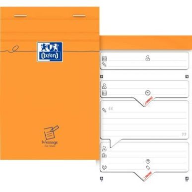 Achetez Bloc messages téléphoniques 80 feuilles, format 11x17 cm 100106293 OXFORD HAMELIN pas cher..