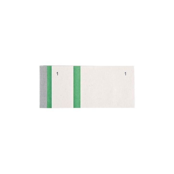 Lot de 10 blocs numérotés à souches 1 souche, vert 248