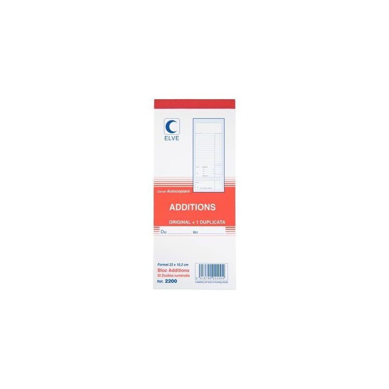 Achetez Lot de 10 blocs additions format 23 x 10,2 cm dupli 2200 LEBON & VERNAY pas cher sur Ma Rent.. Achetez Lot de 10 blocs additions format 23 x 10,2 cm dupli 2200 LEBON & VERNAY pas cher sur Ma Rent..