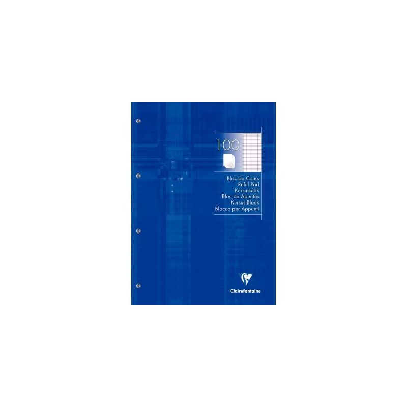 Achetez Bloc de cours 200 pages perforées A4 90g séyès 5819C CLAIREFONTAINE pas cher sur Ma Rentr..