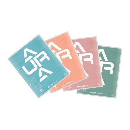 Achetez Bloc de cours 150 pages perforées format A5, quadrillé 5x5mm 75CDQ5 AURORA pas cher sur Ma..