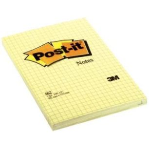 Achetez POST-IT Bloc repositionnable de 100 feuilles 102 x 152 mm Jaune quadrillé pas cher sur Ma R..