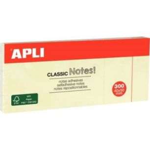 Achetez Lot de 3 blocs de 100 feuilles notes adhésif repositionnable, 50 x 40 mm, jaune 10977 APLI ..