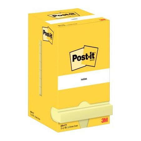 Achetez Lot de 12 blocs de 100 feuilles post-it notes jaune, 76 x 76 mm 23612 3M pas cher sur Ma Ren..