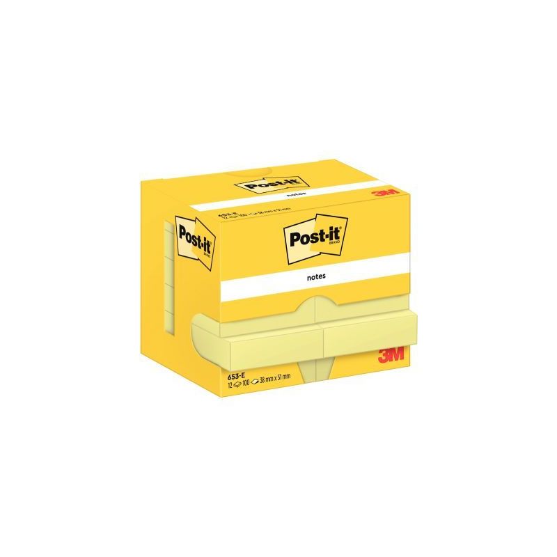 Achetez Lot de 12 blocs notes de 100 feuilles post-it, 38 x 51 mm, coloris jaune 23818 3M pas cher s.. Achetez Lot de 12 blocs notes de 100 feuilles post-it, 38 x 51 mm, coloris jaune 23818 3M pas cher s..