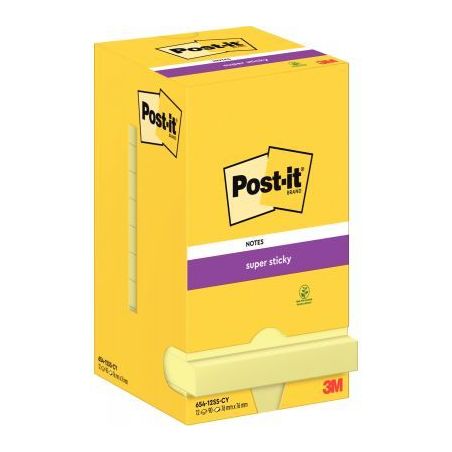 Achetez Lot de 12 blocs de 90 feuilles Super Sticky post-it, 76 x 76 mm, couleur jaune BP827 3M pas ..