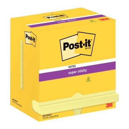 Achetez Lot de 12 blocs de 90 feuilles Super Sticky post-it, 76 x 127 mm, couleur jaune BP829 3M pas..