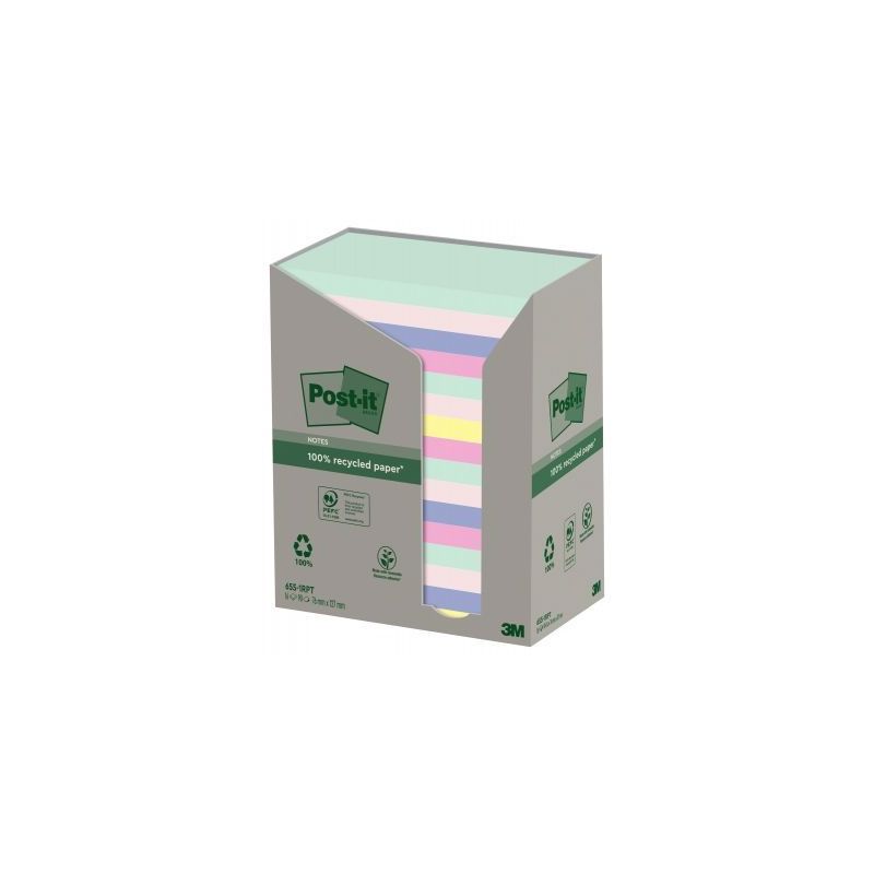 Achetez POST-IT® Notes Post-it Recyclées Nature. 76 x 127 mm. 16 blocs, 100 F. Ass : vert, rose, b.. Achetez POST-IT® Notes Post-it Recyclées Nature. 76 x 127 mm. 16 blocs, 100 F. Ass : vert, rose, b..