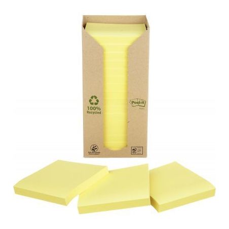 Achetez POST-IT Tour 16 blocs 100f 76X76mm 100% recyclé. Coloris Jaune pas cher sur Ma Rentrée Sco..