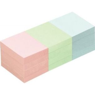 Achetez Lot de 12 blocs de notes repositionnables de 100 feuilles 40 x 50 mm couleurs pastels assort..