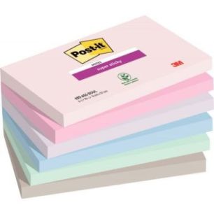 Achetez POST-IT® Notes Super Sticky Soulful. 76 x 127 mm. Lot de 6 blocs de 90 F. Ass : rose, bleu ..