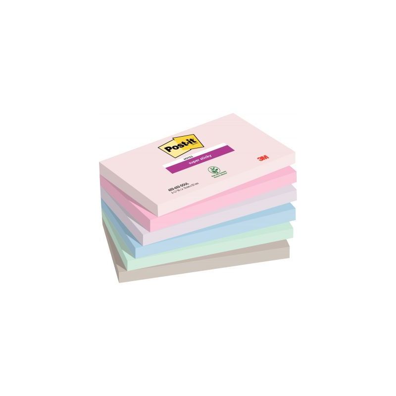 Achetez POST-IT® Notes Super Sticky Soulful. 76 x 127 mm. Lot de 6 blocs de 90 F. Ass : rose, bleu .. Achetez POST-IT® Notes Super Sticky Soulful. 76 x 127 mm. Lot de 6 blocs de 90 F. Ass : rose, bleu ..