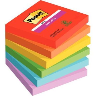 Achetez Paquet de 6 blocs notes sticky post-it  90 feuilles 76x76mm collection playful BP1229 POST-I..
