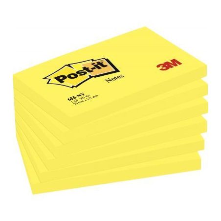 Achetez Paquet 6 blocs 100 feuilles Post-it 76x127 mm Jaune néon 23710 POST-IT 3M pas cher sur Ma R..
