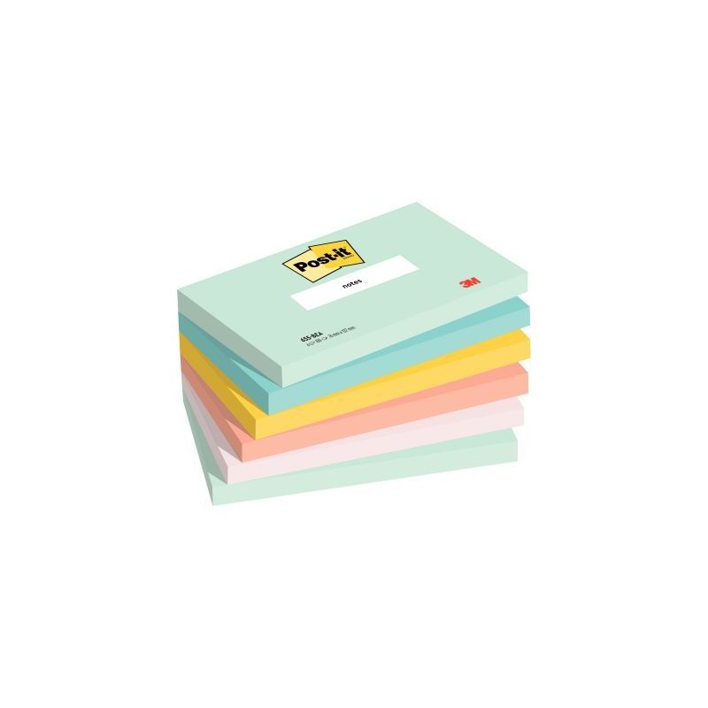 Achetez Paquet de 6 blocs notes post it collection beachside 100 feuilles 76x127mm BP1253 POST-IT 3M..