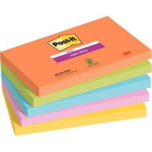 Achetez Paquet de 5 blocs de 90 feuilles Super Sticky post-it, 76 x 127 mm collection boost BP1232 P..