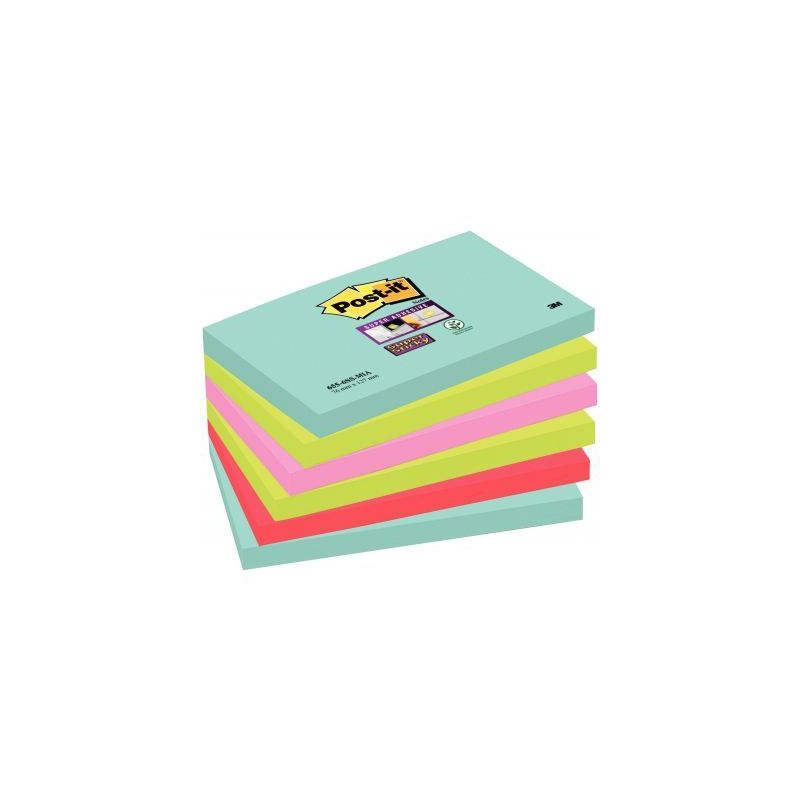 Achetez POST-IT Lots de 6 blocs Notes Super Sticky POST-IT® couleurs MIAMI 90 feuilles 76 x 127 mm .. Achetez POST-IT Lots de 6 blocs Notes Super Sticky POST-IT® couleurs MIAMI 90 feuilles 76 x 127 mm ..