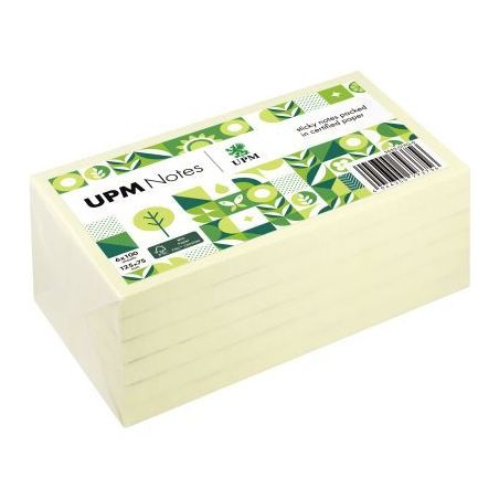 Achetez Lot de 6 blocs repositionnables 75x125mm. Coloris jaune 5655-01PG-6 pas cher sur Ma Rentrée..