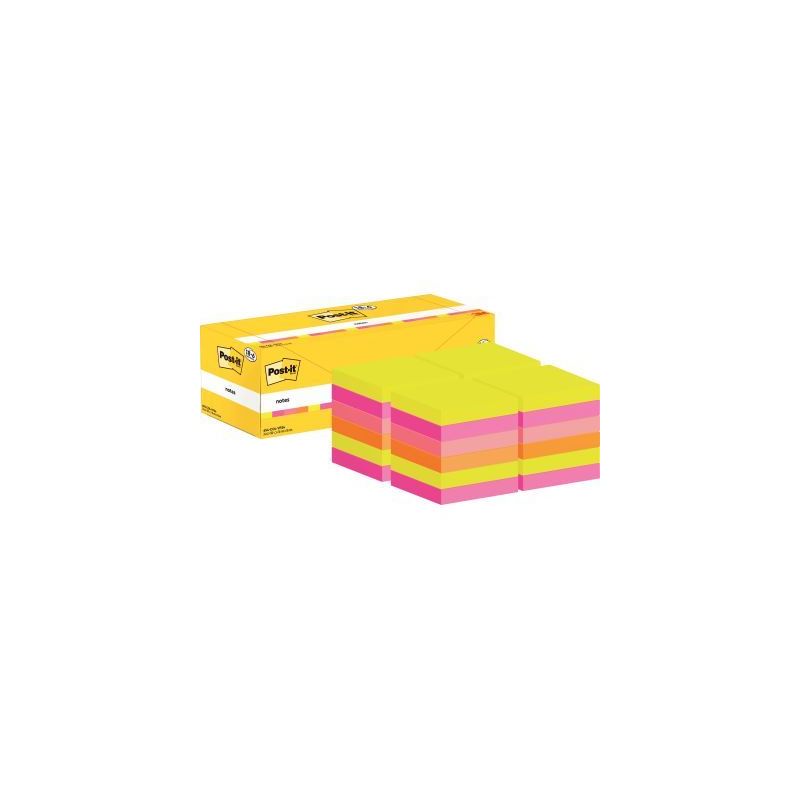 Achetez Boîte de 24 blocs de 100 feuilles Post-it assortis format 76 x 76 mm dont 6 gratuits BP1352..