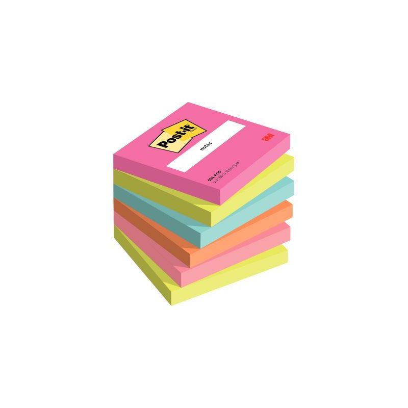 Achetez Paquet de 6 blocs notes de 100 feuilles Post-it 76 x 76 mm collection Optimistic BP1255 POS.. Achetez Paquet de 6 blocs notes de 100 feuilles Post-it 76 x 76 mm collection Optimistic BP1255 POS..
