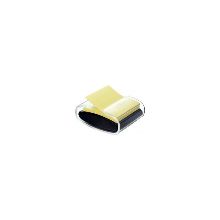 Dévidoir noir Znotes + bloc notes notes en Z repositionnables format 76x76m jaune BP883 POST-IT 3M