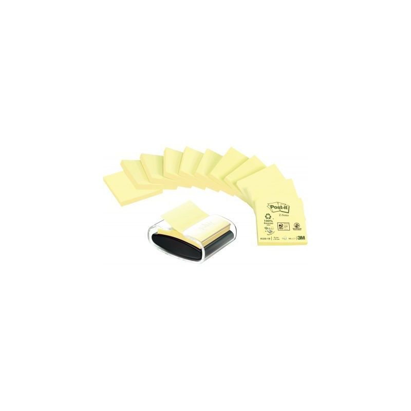Achetez Lot de 12 blocs Z-notes recyclées avec un dévidoir millénium noir offert BP284 POST-IT 3M.. Achetez Lot de 12 blocs Z-notes recyclées avec un dévidoir millénium noir offert BP284 POST-IT 3M..