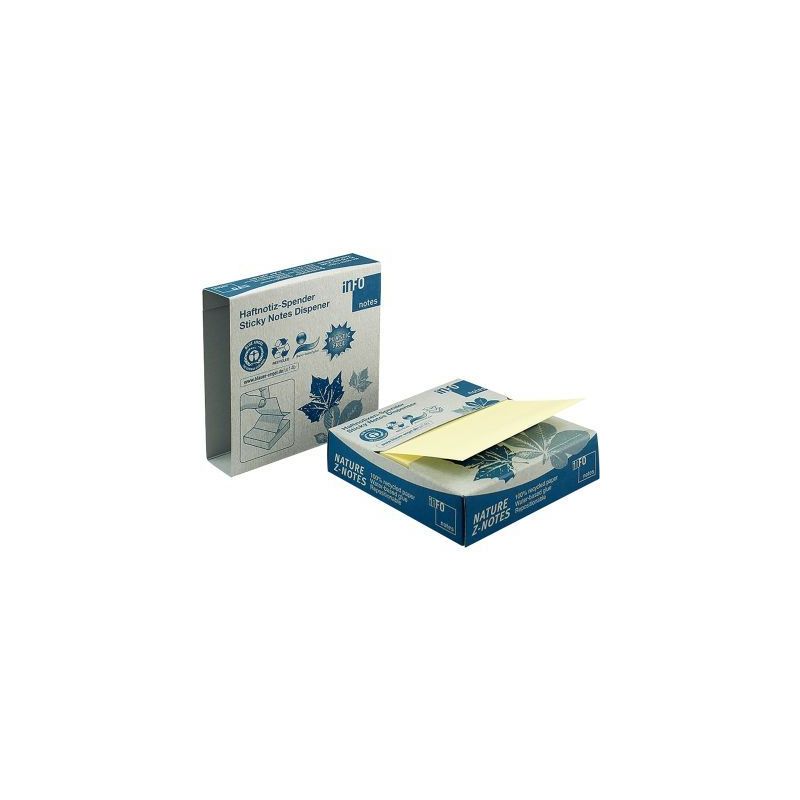 Achetez Devidoir nature recycle znote 75x75mm 100 feuilles jaune 5643-11 pas cher sur Ma Rentrée Sc..