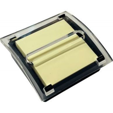Achetez Dévidoir noir avec bloc notes en Z repositionnables format 76 x 76 mm 21875 pas cher sur Ma..