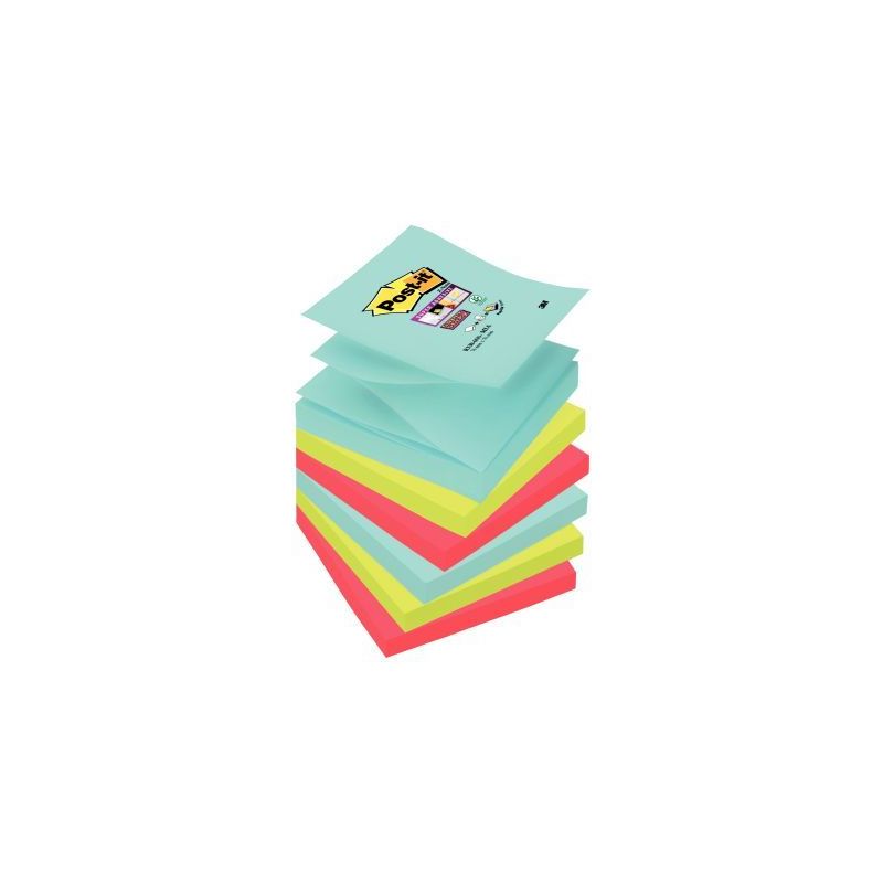 Achetez POST-IT Lot de 6 blocs Z-Notes Super Sticky POST-IT® couleurs MIAMI 90 feuilles 76 x 76 mm .. Achetez POST-IT Lot de 6 blocs Z-Notes Super Sticky POST-IT® couleurs MIAMI 90 feuilles 76 x 76 mm ..