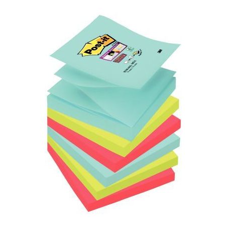 Achetez POST-IT Lot de 6 blocs Z-Notes Super Sticky POST-IT® couleurs MIAMI 90 feuilles 76 x 76 mm ..