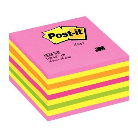 Achetez POST-IT Cubes POST-IT® Energie Intense (Rose néon) 450 feuilles 76 x 76 mm pas cher sur Ma..