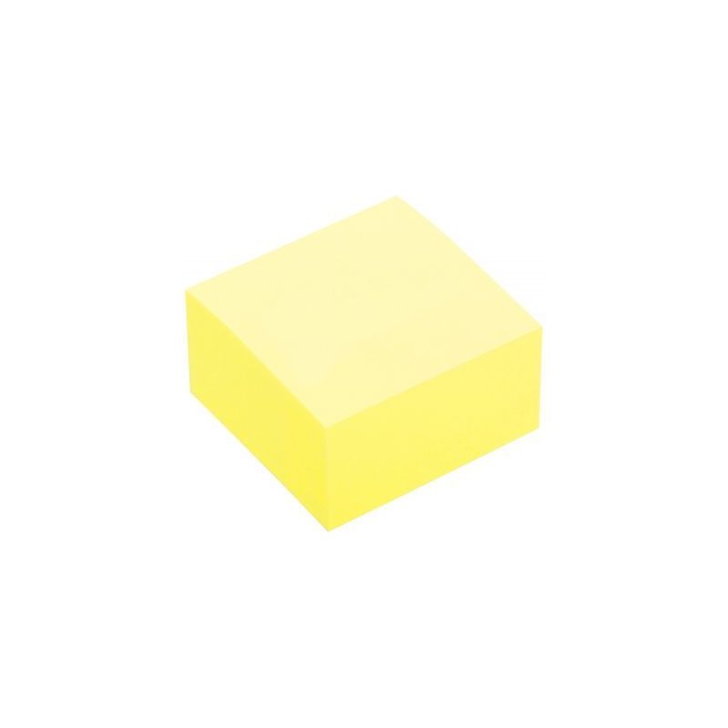 Achetez Bloc de 400 feuilles notes repositionnables 75 x 75 mm coloris jaune pastel 5820-01 pas cher..