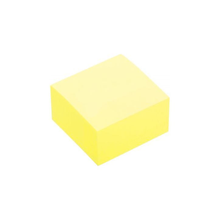 Bloc de 400 feuilles notes repositionnables 75 x 75 mm coloris jaune pastel 5820-01