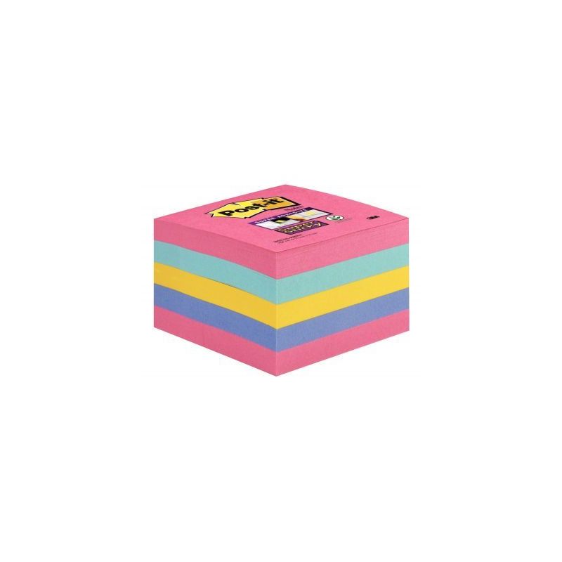 Achetez Cube de 440 feuilles de notes post-it super sticky 76 x 76 mm couleurs : rose, bleu océan, .. Achetez Cube de 440 feuilles de notes post-it super sticky 76 x 76 mm couleurs : rose, bleu océan, ..