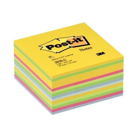 Achetez Cube de 450 feuilles de notes post-it repositionnables 76 x 76 mm couleurs assorties BP 336 ..