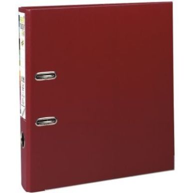 Achetez Classeur à  levier en plastique PREM'TOUCH format A4 maxi dos 5 cm bordeaux 53104E EXACOMP..