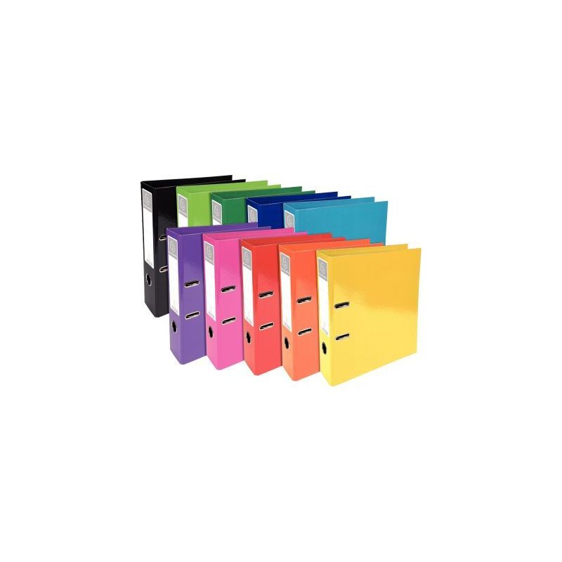 Achetez Classeur à levier IDERAMA pour format A4, dos 7 cm, coloris assortis 53629E IDERAMA EXACOMP..