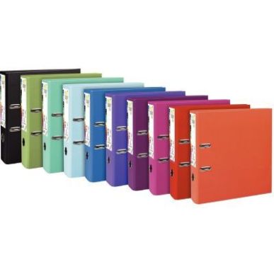 Achetez Carton de 10 classeurs à  levier en plastique PREM'TOUCH format A4 maxi dos 8 cm couleurs ..