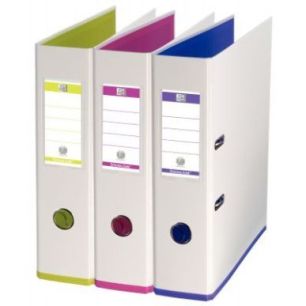 Achetez Lot de 10 classeurs à levier MY COLOUR, dos de 80 mm, blanc 100023638 MY COLOR HAMELIN pas ..