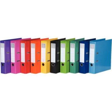 Achetez Lot de 10 classeurs à levier IDERAMA dos 7 cm, pour format A4, coloris assortis 53629E IDER..