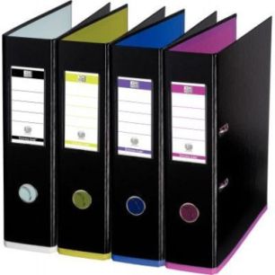 Achetez Lot de 10 classeurs à levier MY COLOUR, dos de 80 mm, noir 100023639 MY COLOR HAMELIN pas c..